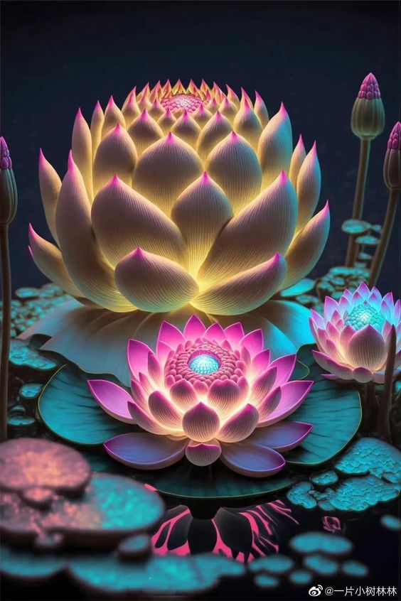 Transparent lotus, a late-blooming flower, makes viewers flutter