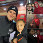 Mason Mount, standout performer in Man Utd’s triumph against Luton Town, joyfully took pictures with fans.