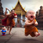 “Emotional Rollercoaster: Little Monk’s Viral Photos Elicit Laughter and Tears, Winning the Internet’s Heart”