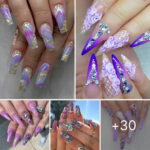 Más de 72 ideas creatiʋas e insρiradoɾas para diseños de uñas de color violetɑ