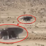 Una misteriosa grabación de un objeto volador no identificado (OVNI) que se cree que aterrizó en Arabia Saudita