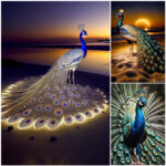 Admire the noble beauty of peacocks on Mexican beaches