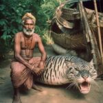 Descubrimiento Sorprendente: Pescador Indio Atrapa un Pez Mutante que se Asemeja a una Cruz Entre un Pez y un Tigre (Video)