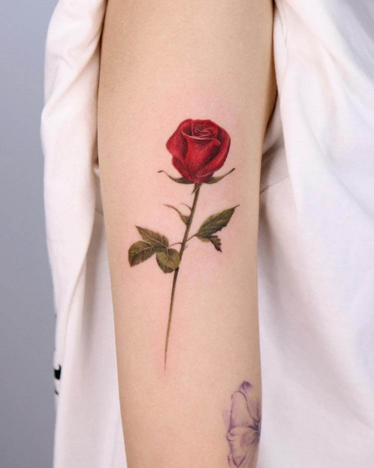 Feminine Rose tattoo CoƖlection for Women